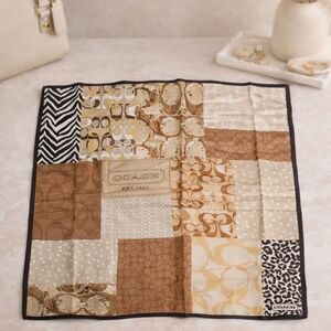 Coach Patchwork Quilt in Brown and Cream